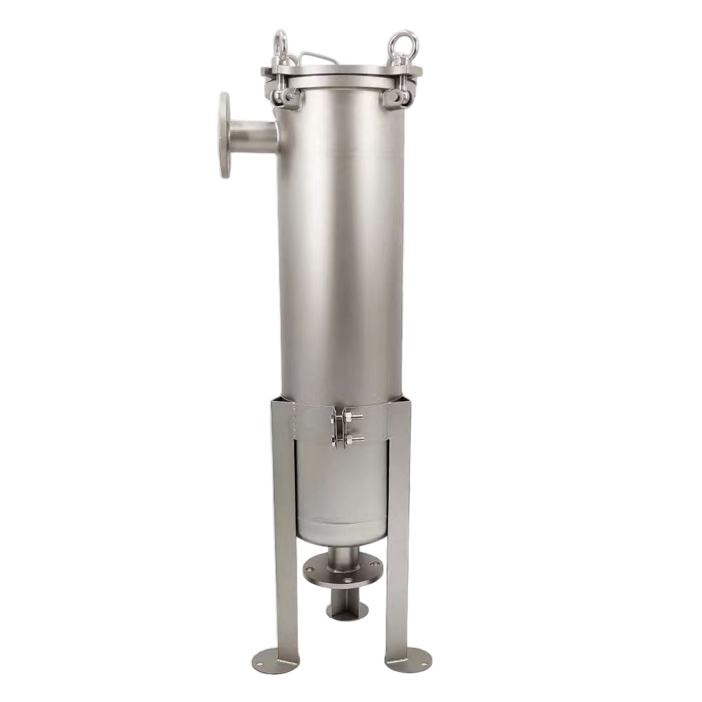 Custom Industrial Single Bag Filter System Built with Stainless Steel for Specific Flow Rates and Filtration Needs