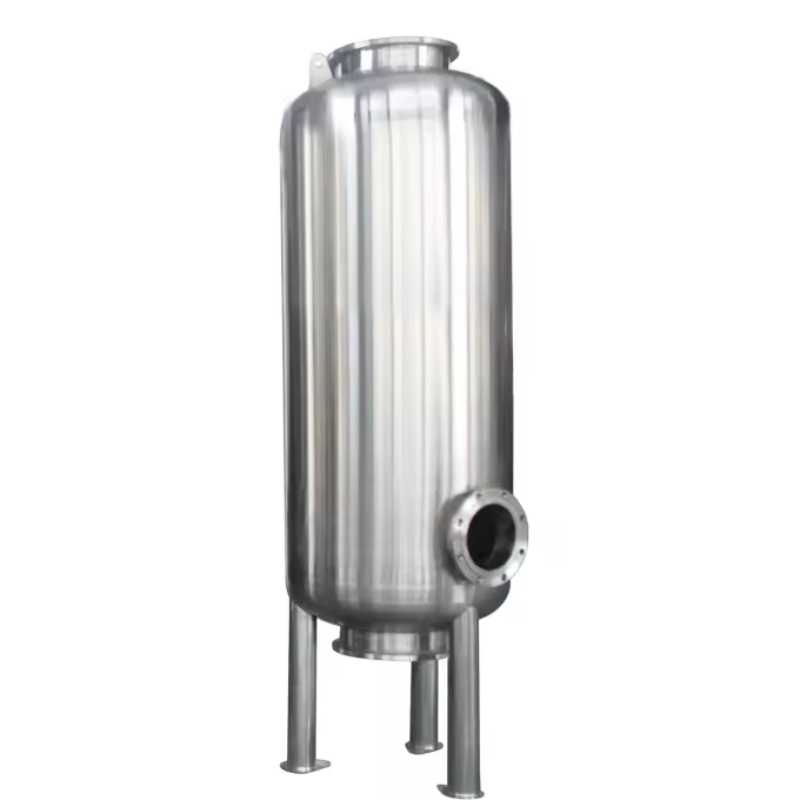Φ500-φ2000 SS304/316L Multi-media Filter To Remove Iron And Manganese Mechanical Filter Quartz Sand Filtration System