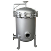 Large Volume Multi-Bag Filtration System with Stainless Steel Housing, Differential Pressure Gauges, and Easy Bag Replacement Design