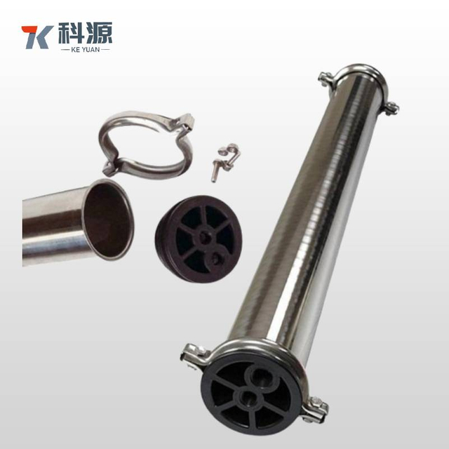 Industrial Stainless Steel RO Membrane Housing 4" 8" 4040 8040 for Water Treatment Systems with ANSI 61 Certification