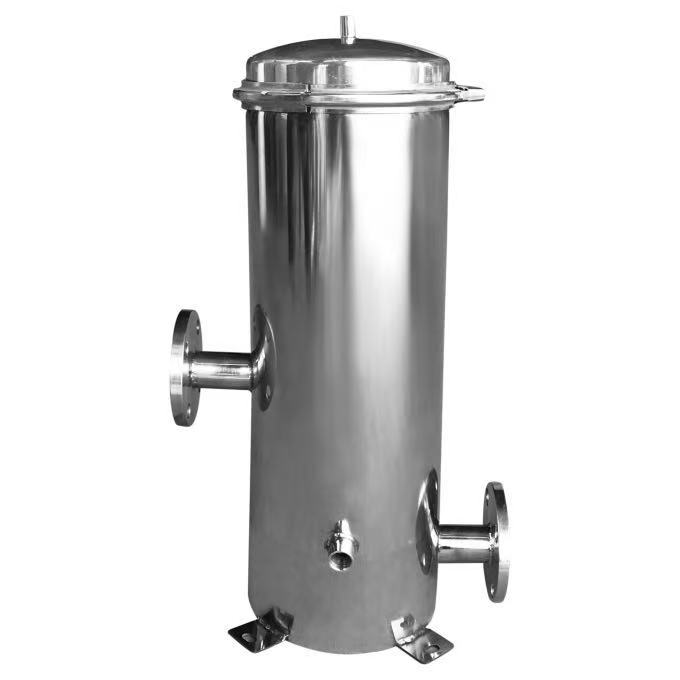 High Flow Tri-Clamp Stainless Steel Precision Filter with Large Diameter Cartridges and Low Pressure Drop Design