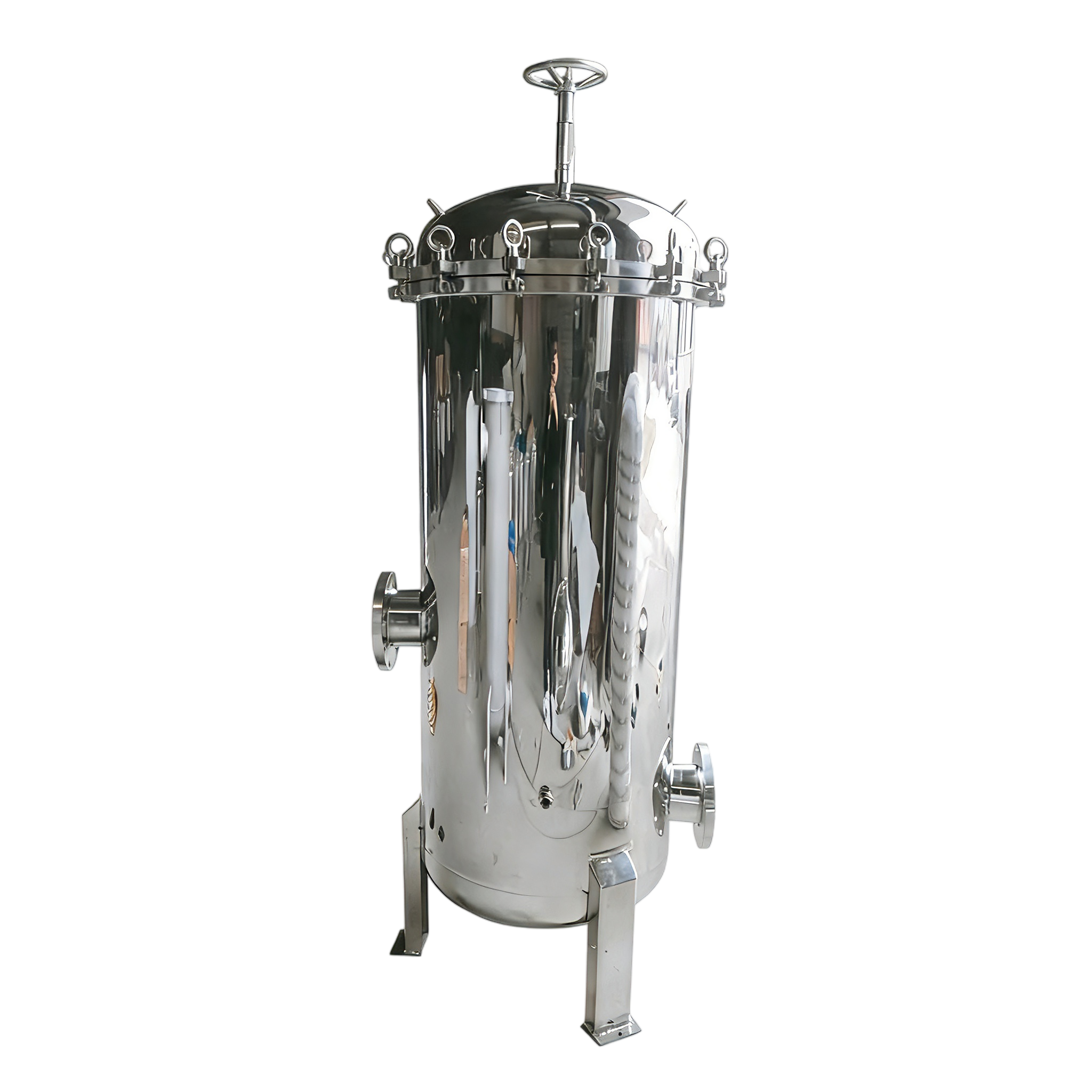 Industrial Quick Open Precision Filter with Rocker Arm - Stainless Steel Material