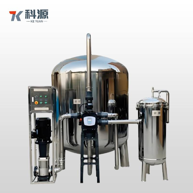 High Flow Stainless Steel Pressure Multi-Media Filter Vessel 24" to 96" Diameter for Industrial Pre-Treatment and RO System Protection