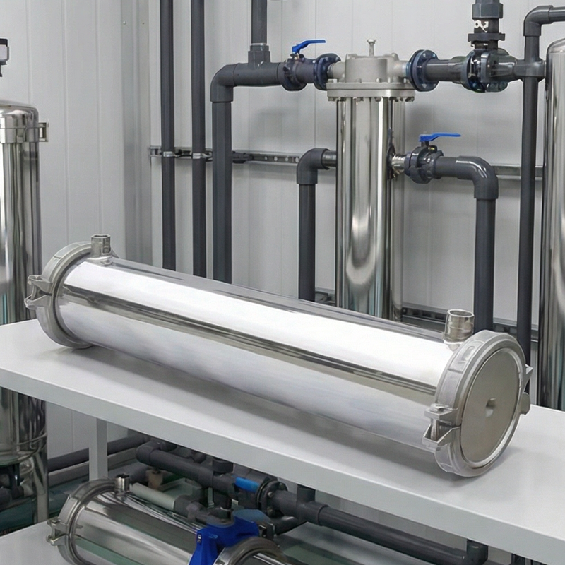 Factory Price High Quality 8040 8080 80120 80160 80200 SS304 SS316L Reverse Osmosis Coupling Membrane Housing with Side Port For RO System Filtration 