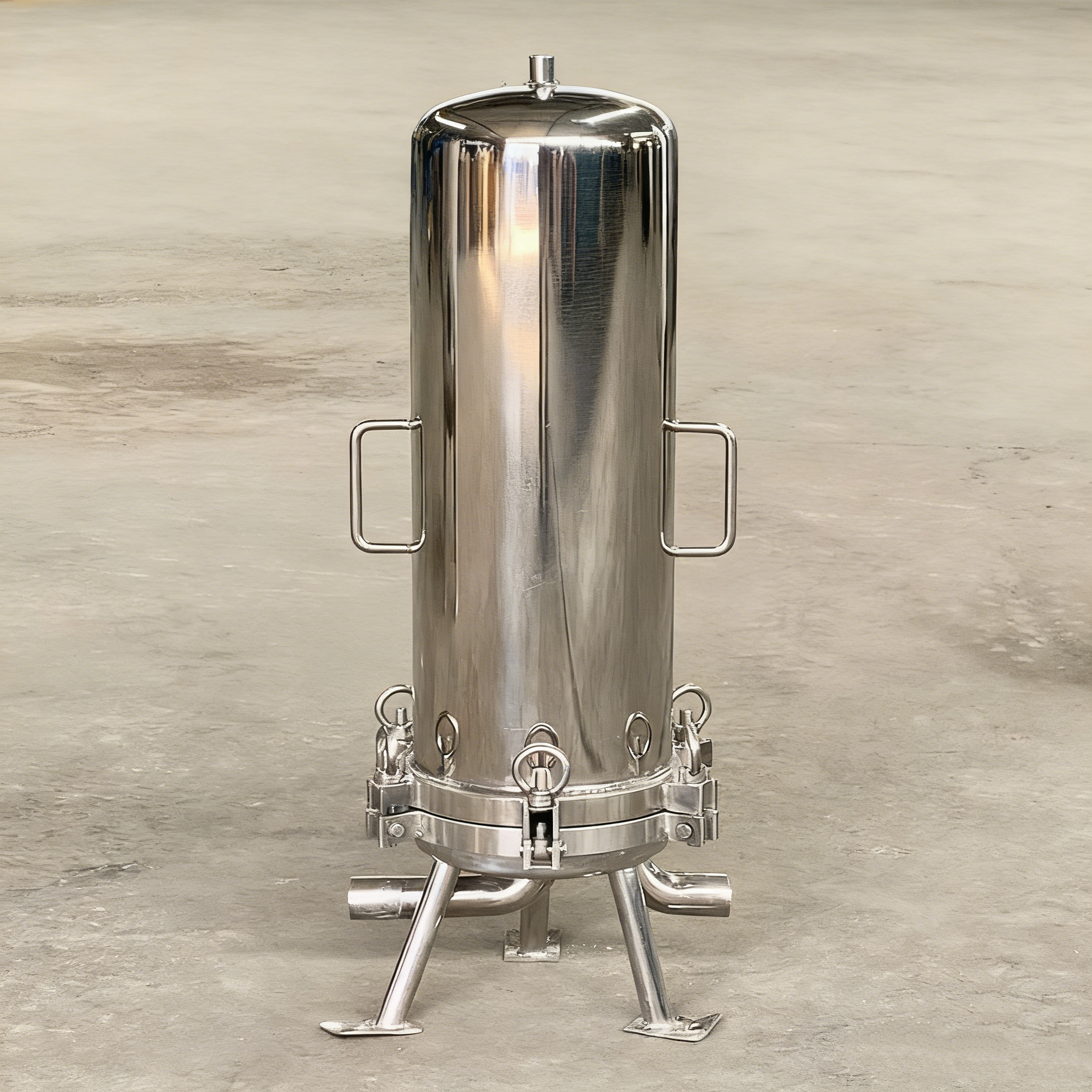 Compact Sanitary Stainless Steel Precision Filter for Beverage Line