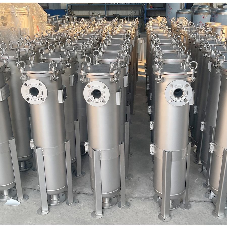 Compact Single Bag Filter Unit in Polished Stainless Steel for Paint, Adhesive, Cosmetics & Process Liquid Filtration