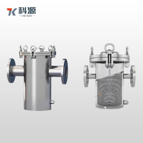 Sanitary Stainless Steel Basket Filter with Fine Mesh Screen for Food, Beverage and Pharmaceutical Process Protection