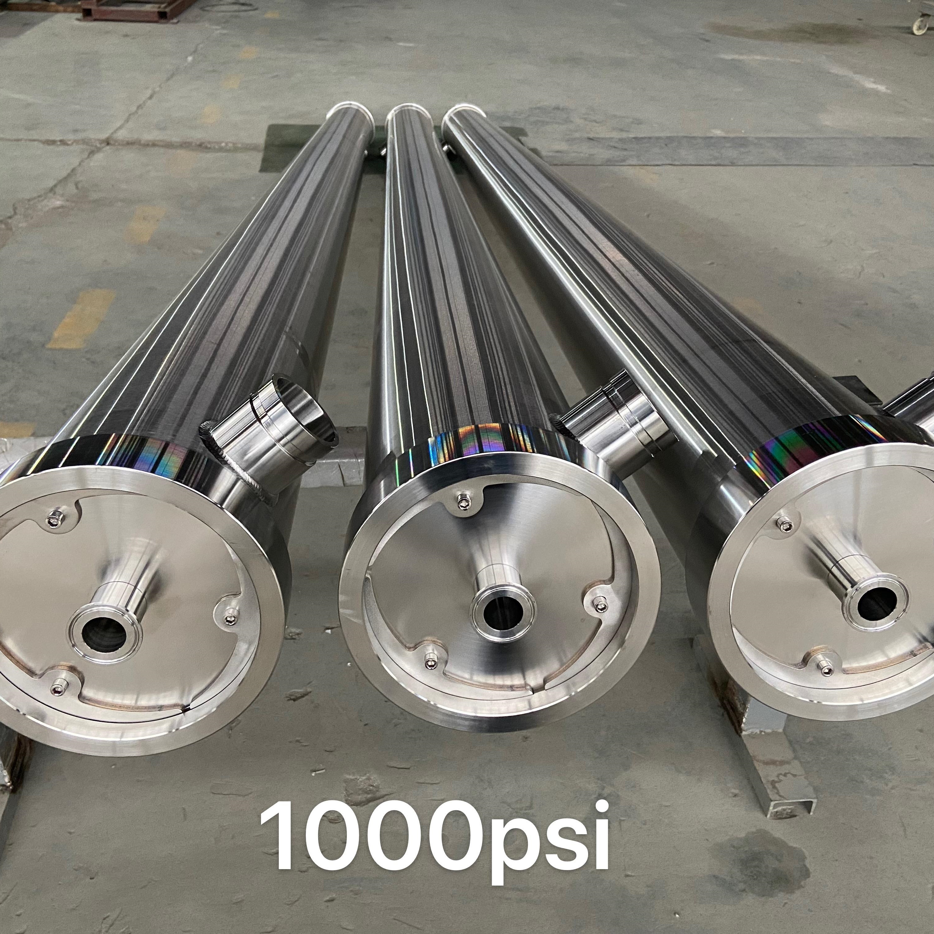 Factory Price 300PSI/600PSI Seamless Stainless Steel 304/316L RO Membrane Housing 8040 8080 80120 80160 80200 Ss Membrane Housing Built-In Type Membrane Housing