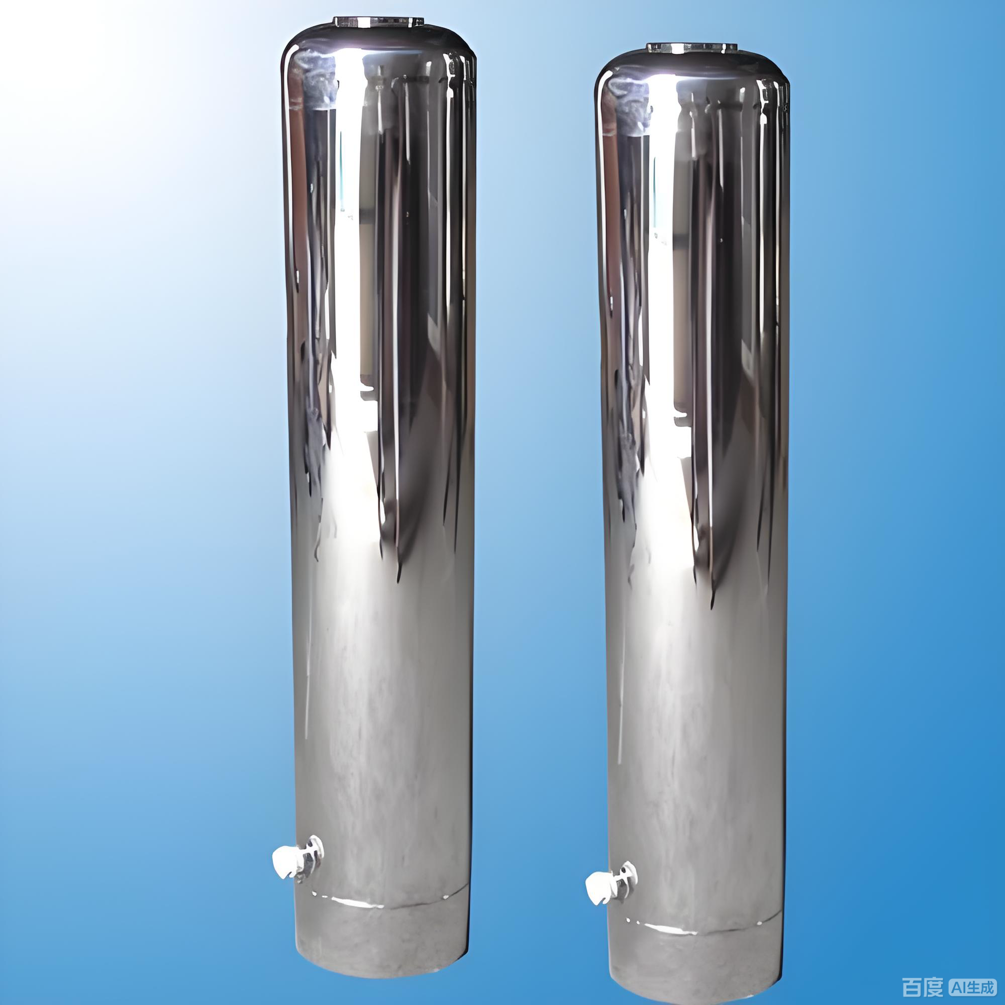 High Capacity Stainless Steel Water Softener Vessel 1-5 Cubic Feet Resin Volume with Control Head for Water Treatment
