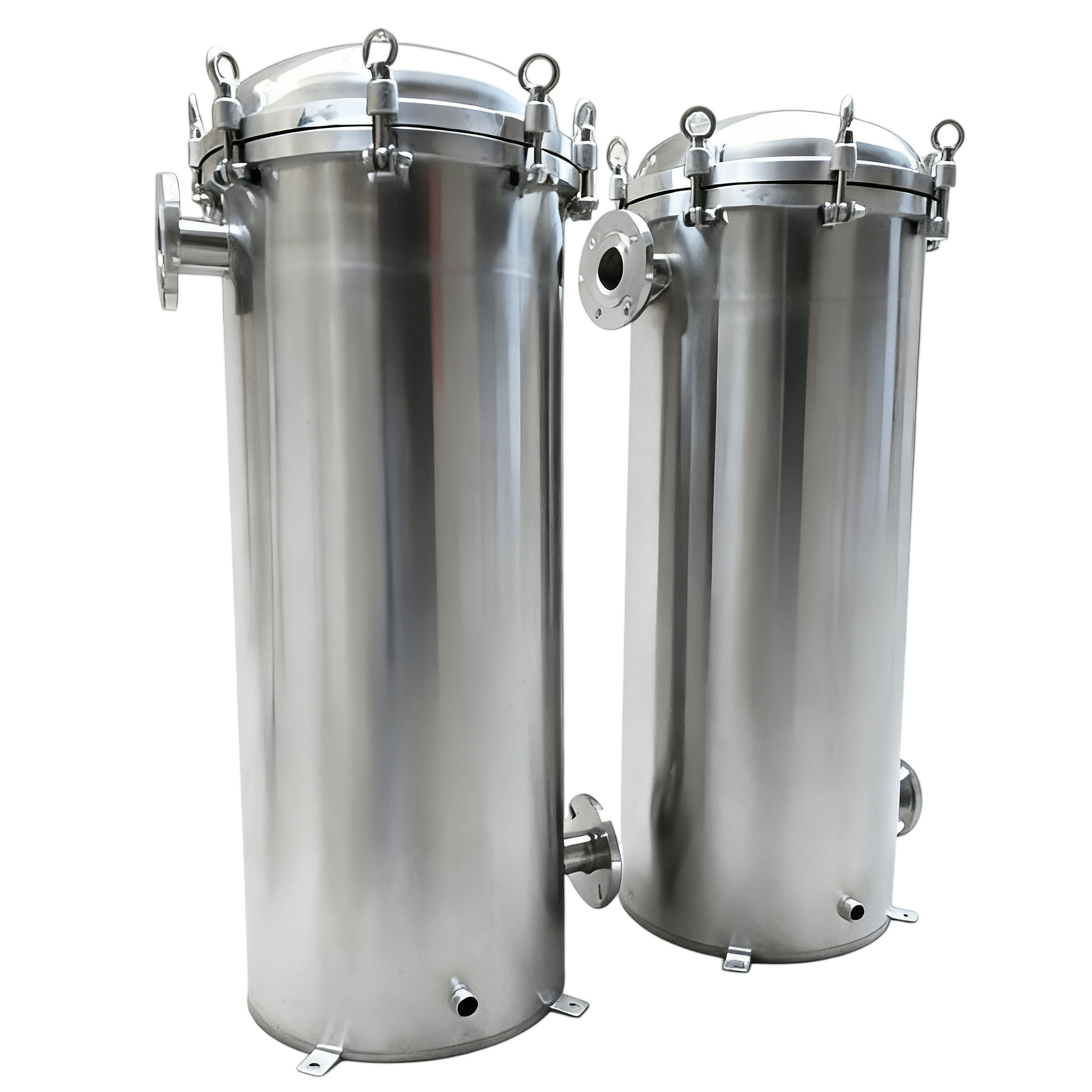 Compact Quick Open Type Stainless Steel Precision Filter No Supporting Leg