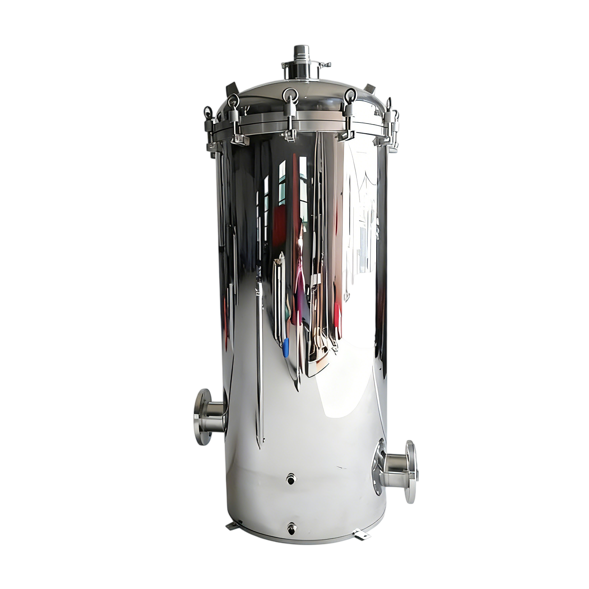 Factory Price Customized Stainless Steel 304/316L Quick Open Precision Cartridge Filter Housing without Leg for Industrial Water Treatment Filtration System