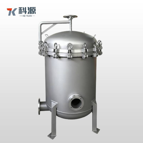Heavy-Duty Industrial Multi-Bag Filter with Polished Stainless Steel Vessel, Designed for High Flow Rates and Continuous Process Operations