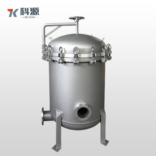 Heavy-Duty Industrial Multi-Bag Filter with Polished Stainless Steel Vessel, Designed for High Flow Rates and Continuous Process Operations