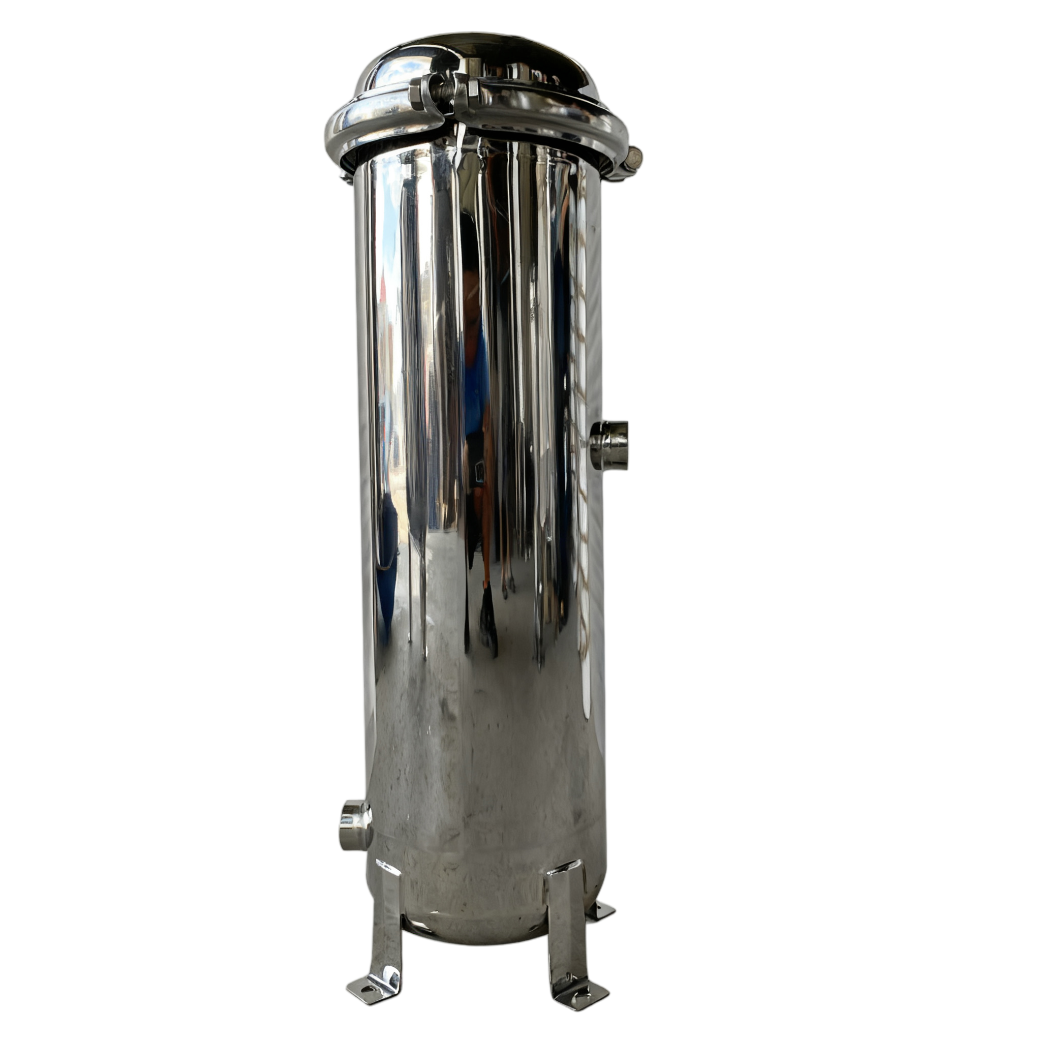 Compact Tri-Clamp Precision Filter Housing 304/316L with Quick Release Clamps for Fast Cartridge Change in Limited Space