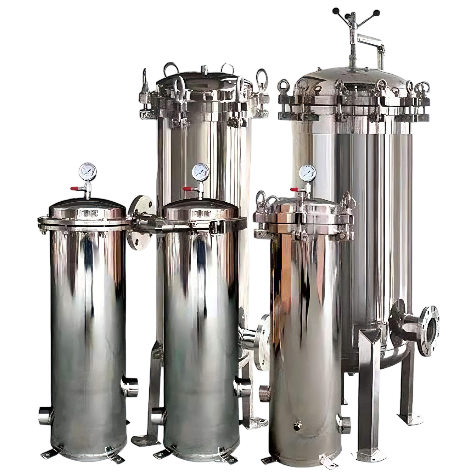 Food Grade Quick Open Stainless Steel Precision Filter with Rocker Arm