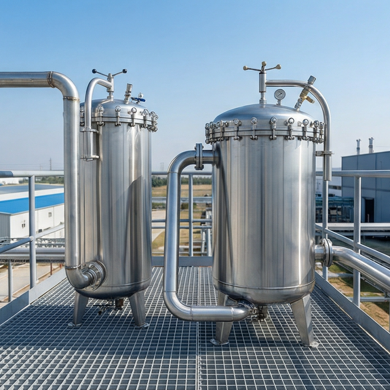 CE Certified Quick Open Type SS Precision Filter with Rocker Arm (0.1-1000μ)