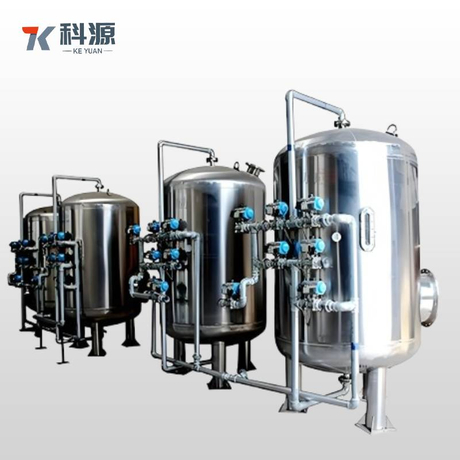 ASME Certified Stainless Steel Multi-Media Filter Vessel with Multiple Layers for Iron, Manganese, and Turbidity Reduction in Groundwater