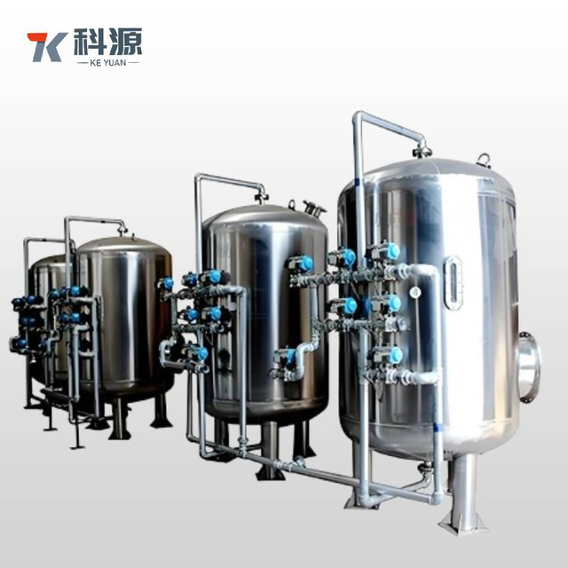 ASME Certified Stainless Steel Multi-Media Filter Vessel with Multiple Layers for Iron, Manganese, and Turbidity Reduction in Groundwater