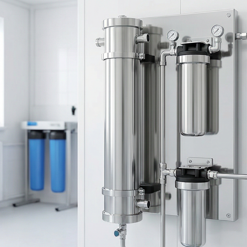 316L Stainless Steel Built-in Membrane Housing for RO Water Treatment System