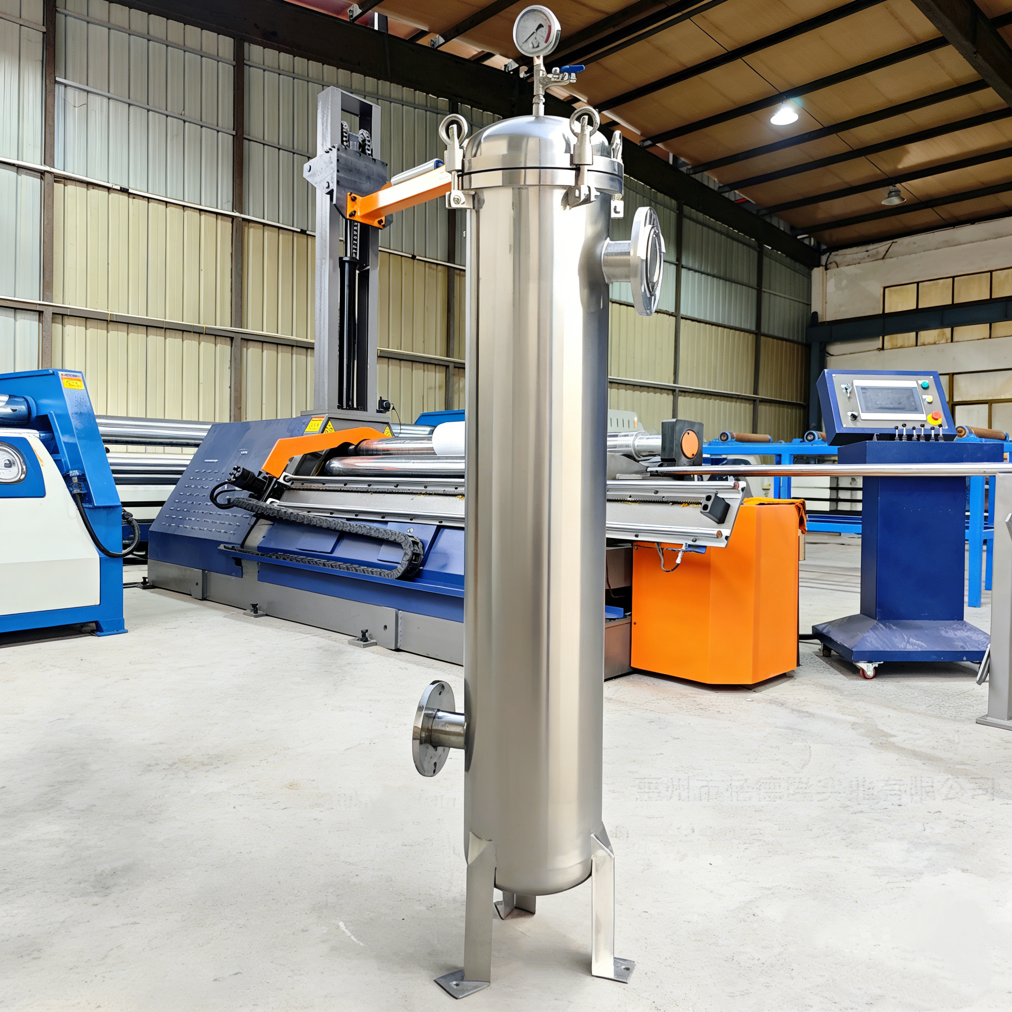 Rock-Solid Quick Open Stainless Steel Precision Filter with Reinforced Supporting Leg