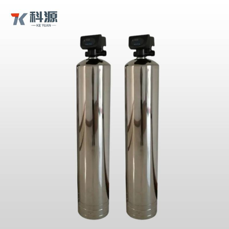 High Capacity Stainless Steel Water Softener Vessel 1-5 Cubic Feet Resin Volume with Control Head for Water Treatment