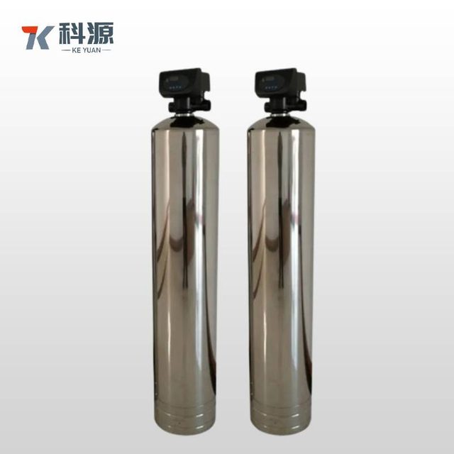High Capacity Stainless Steel Water Softener Vessel 1-5 Cubic Feet Resin Volume with Control Head for Water Treatment