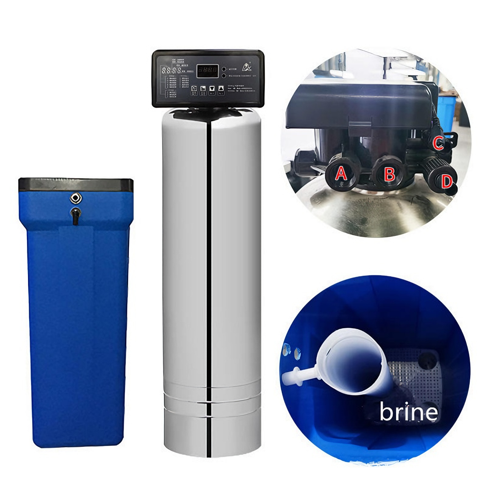 Sanitary Grade Stainless Steel Softening Tank with Food Grade Resin and CIP Capability for Food Processing and Beverage Industry