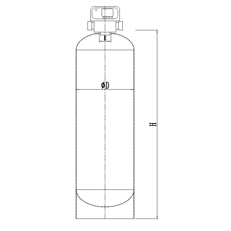 Factory Price High Quality Stainless Steel Water Softening Ion Exchange Resin Tank Industrial Water Softener Tank for Water Treatment