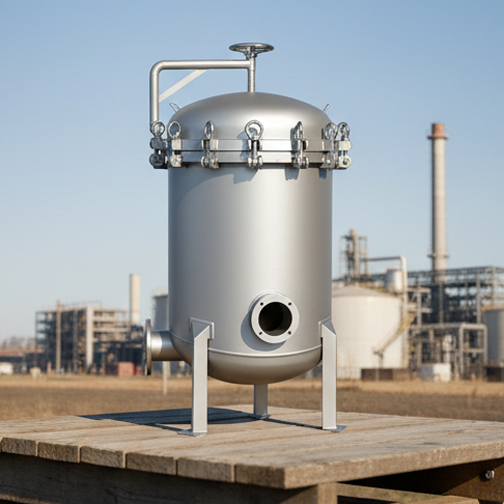 Compact Multi Bag Filter Unit with Stainless Steel Construction, Multiple Bag Sizes, and Low Hold-Up Volume for Cost-Effective Filtration