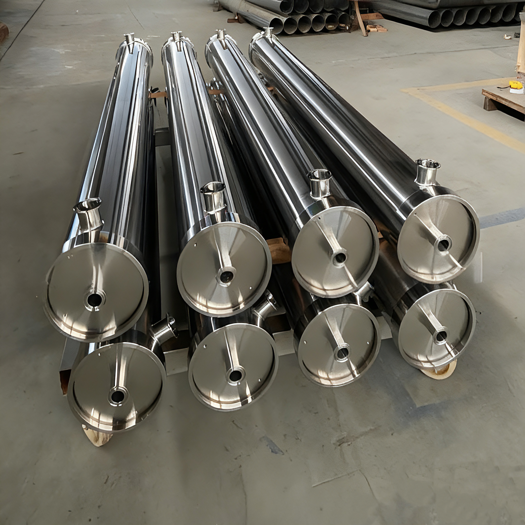 Standard 4-Inch Stainless Steel Built-In Membrane Housing with ASME Code