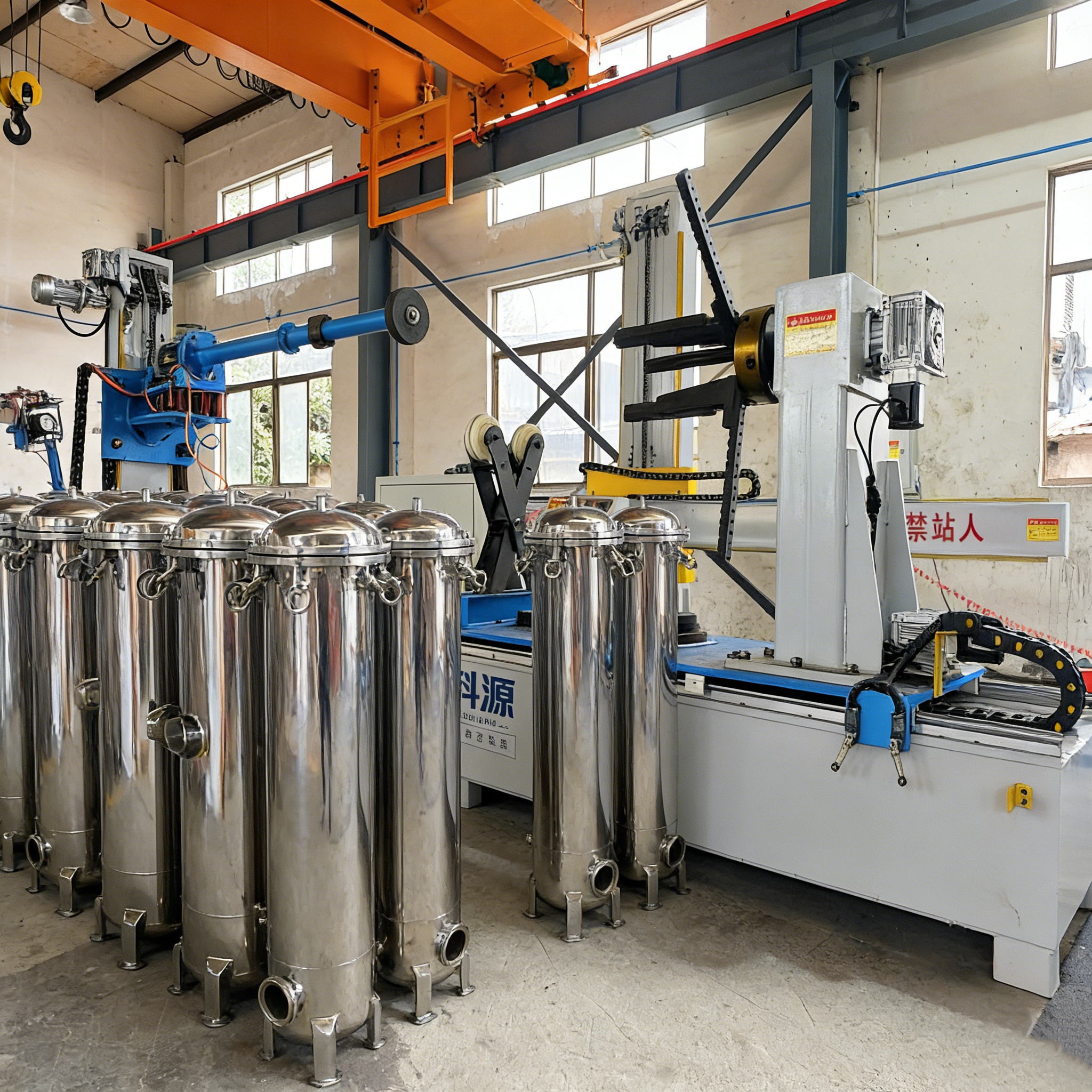 High-Pressure Quick Open Precision Filter with Supporting Leg - Stainless Steel