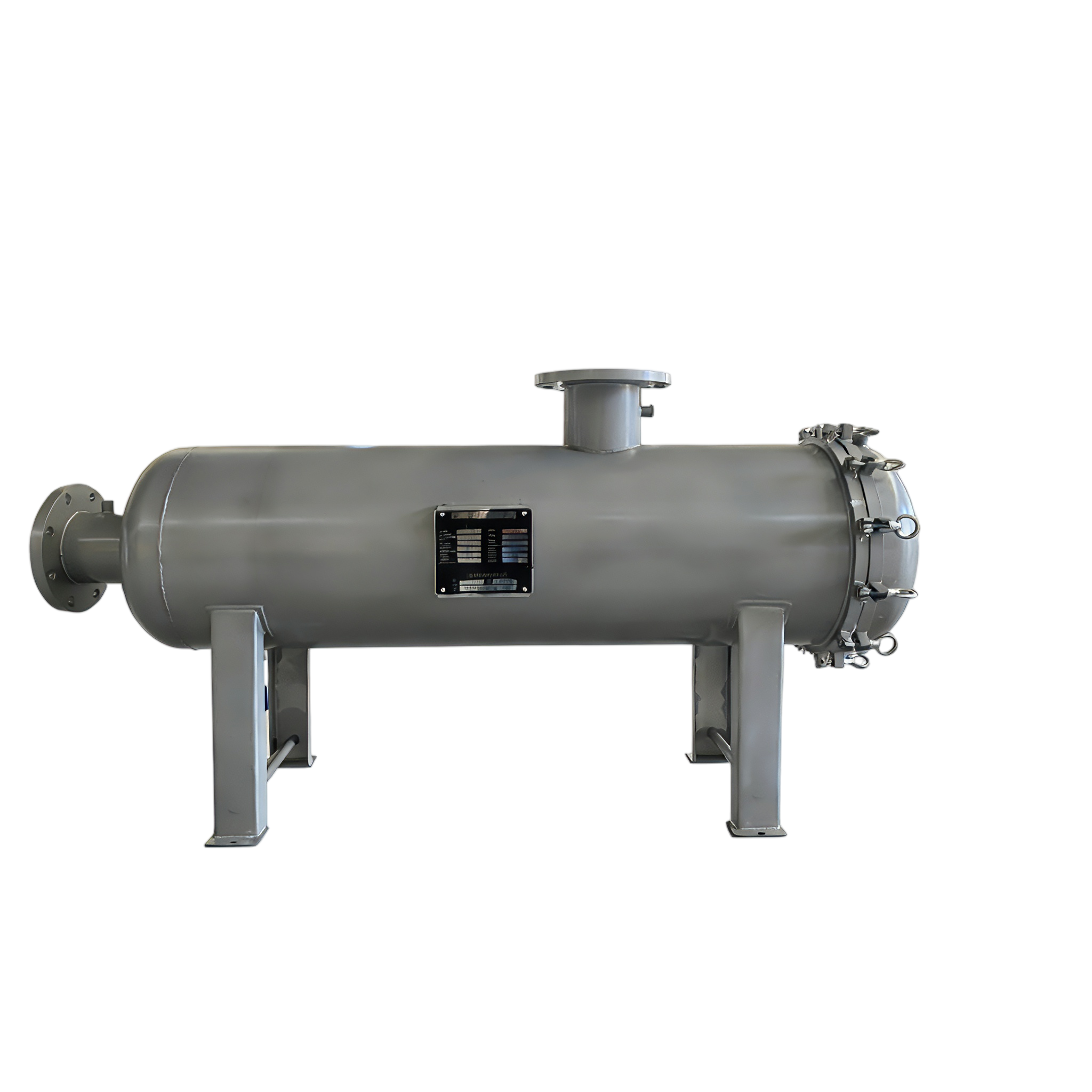 Horizontal High-Flow Stainless Steel Filter System for Industrial Applications