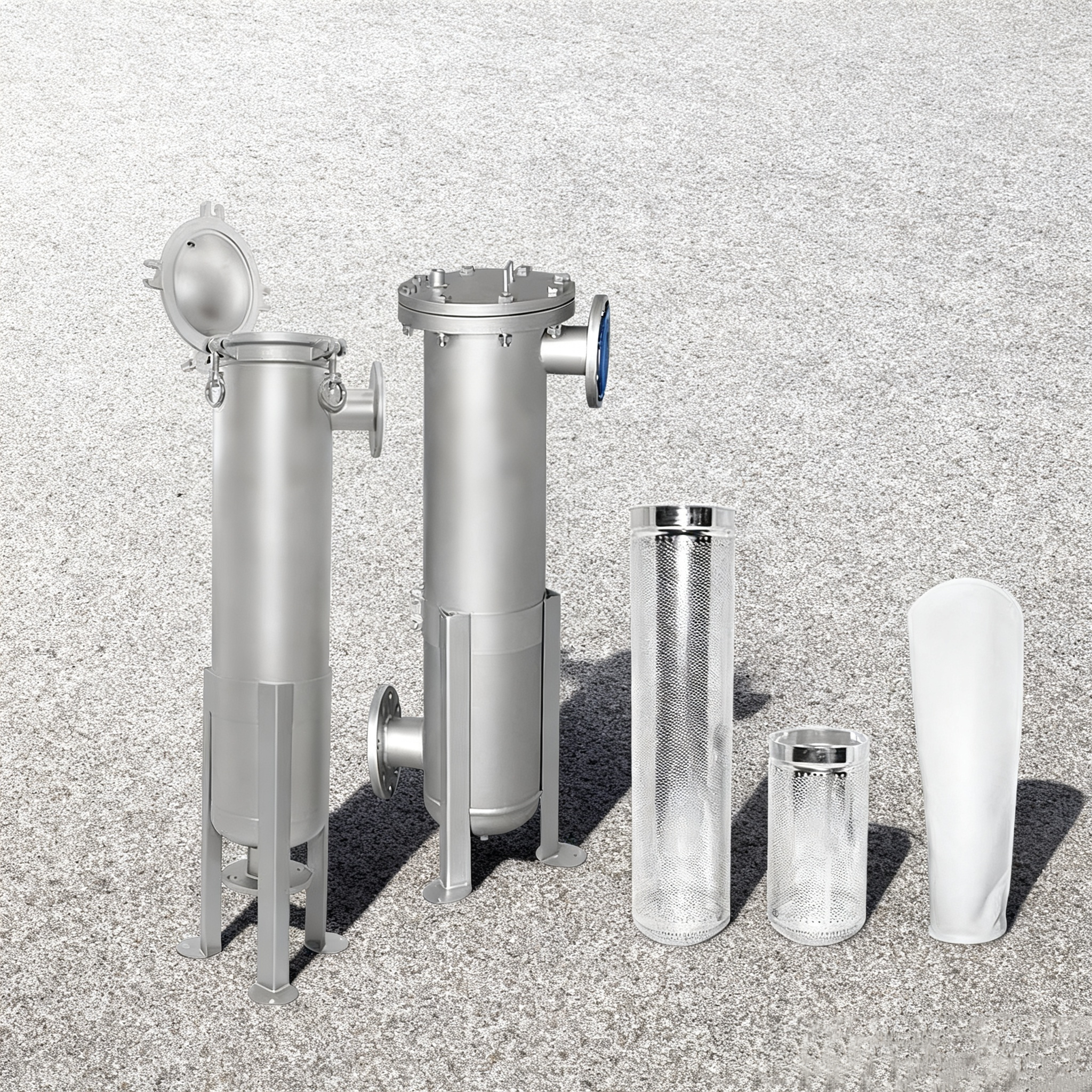 Factory Price Customizable SS304 SS316 Stainless Steel Single Bag Filter Housing for Industrial Water Treatment Filtration Equipment