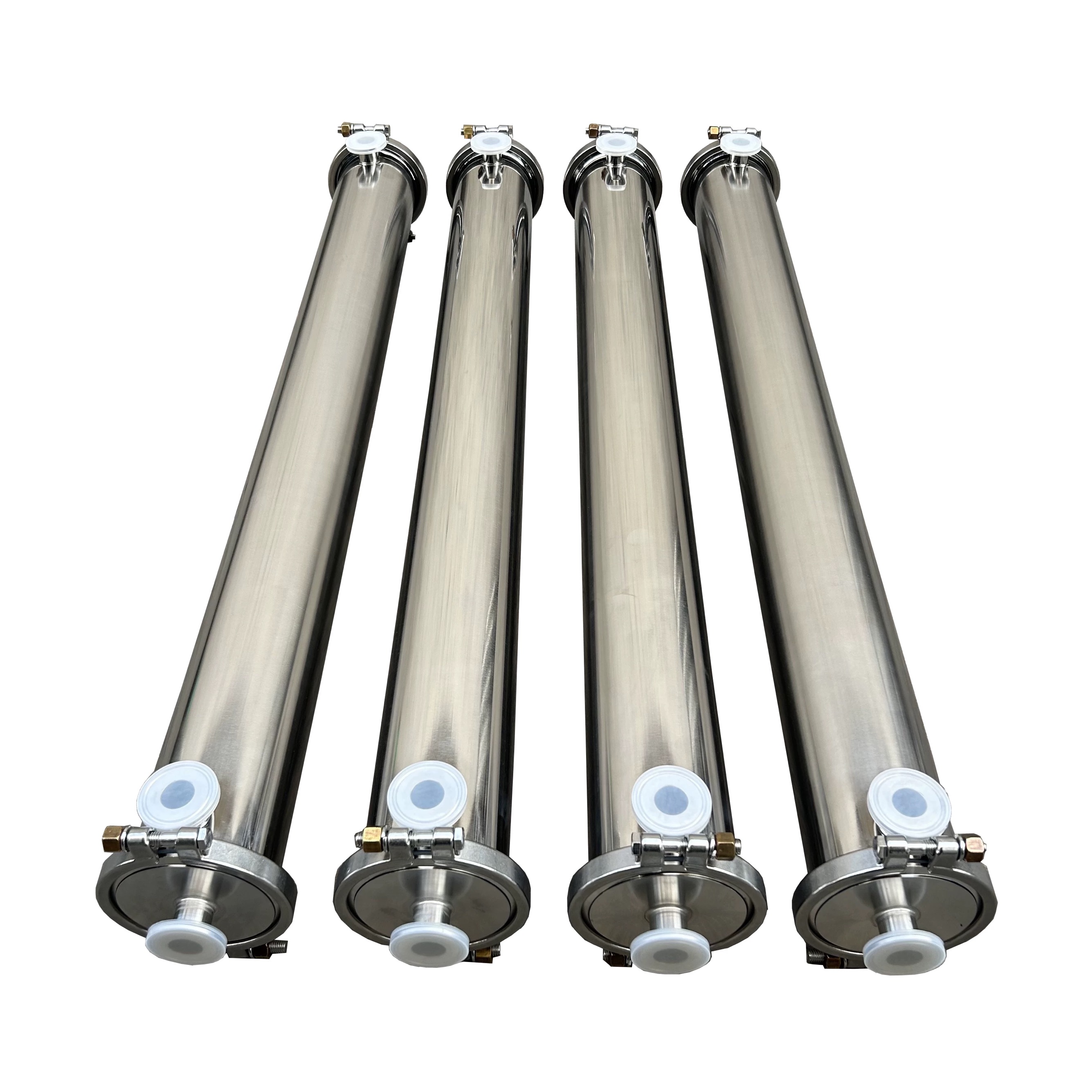 Factory Price 300PSI Seamed/Seamless Stainless Steel 304/316L RO Membrane Housing 4040 4080 40120 40160 40200 Ss Membrane Housing Tri Clamp Type Membrane Housing