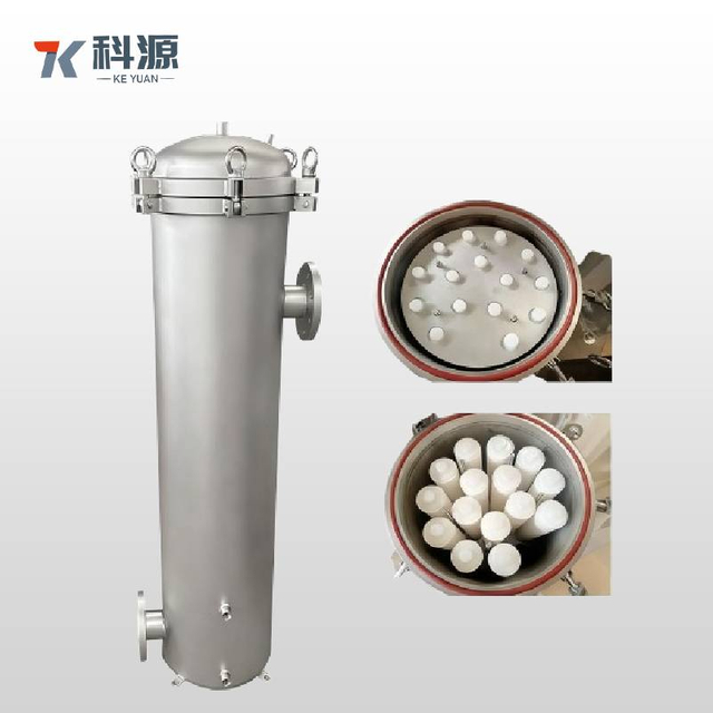 Space-Saving Quick Open Type SS Precision Filter No Supporting Leg for Wastewater