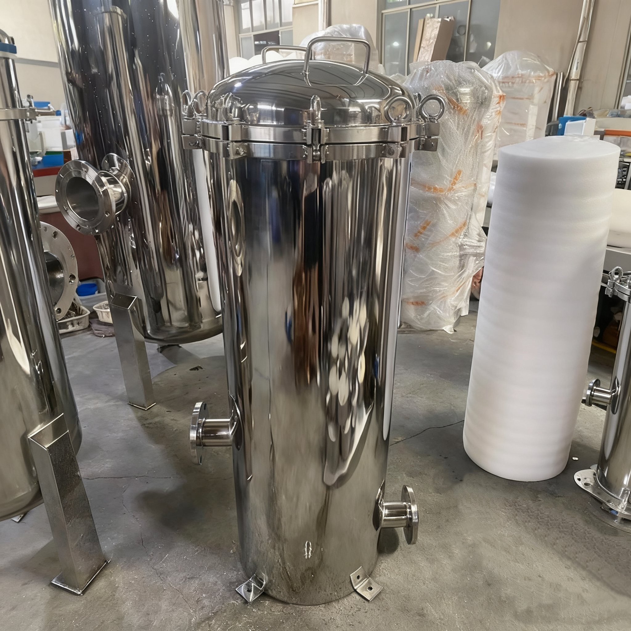 CE Certified Quick Open SS Precision Filter Without Supporting Leg for Industrial Use