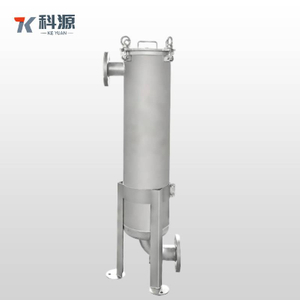 High Pressure Single Bag Filter Vessel with Stainless Steel Tri-Clamp Connections and Bypass Valve for Industrial Use