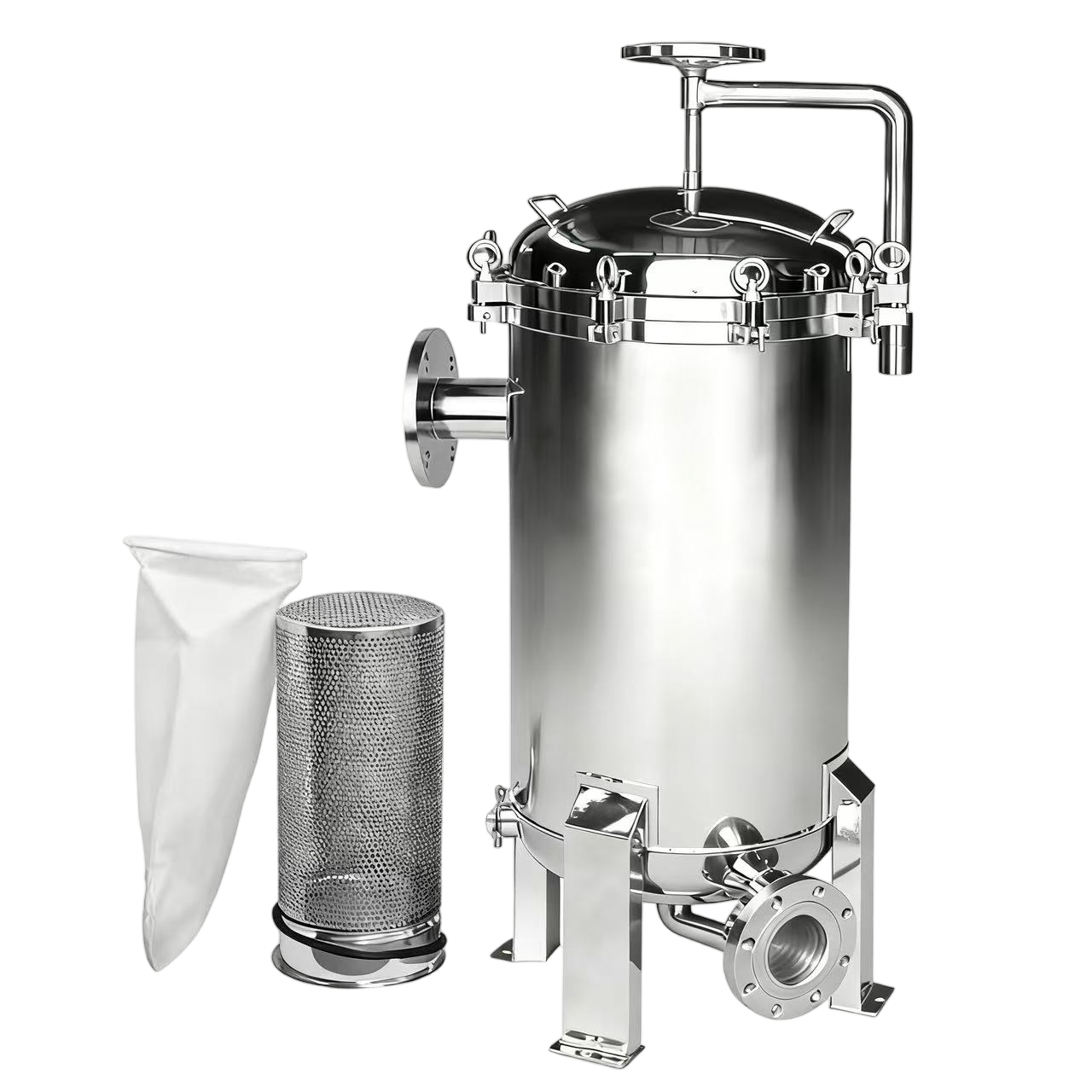 High Capacity Stainless Steel Multi Bag Filter System for Industrial Water Treatment, Chemical Processing, And Large-Scale Liquid Filtration