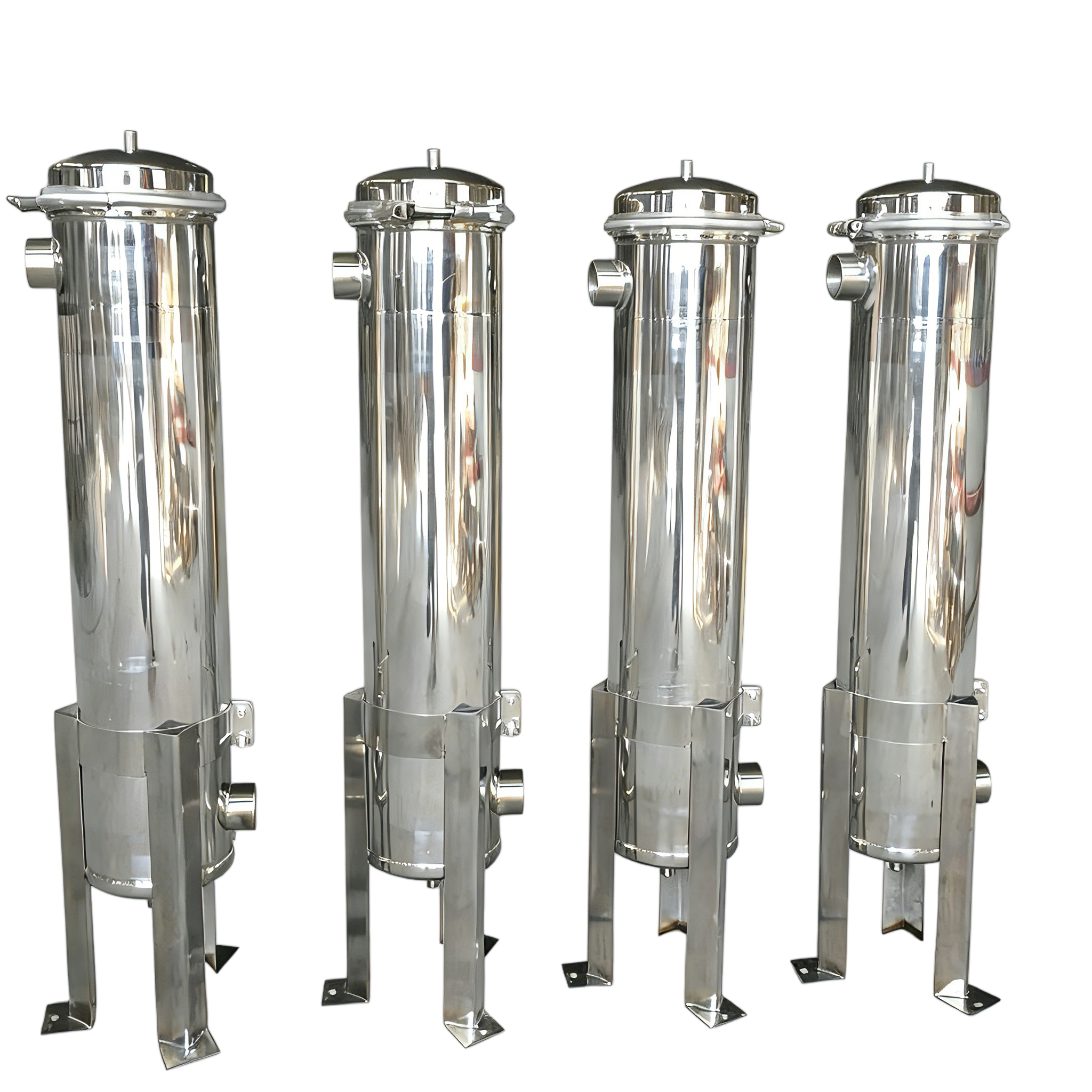 CIP/SIP Capable Tri-Clamp Precision Filter Housing with Smooth Internal Surface and No Dead Legs for Easy Cleaning