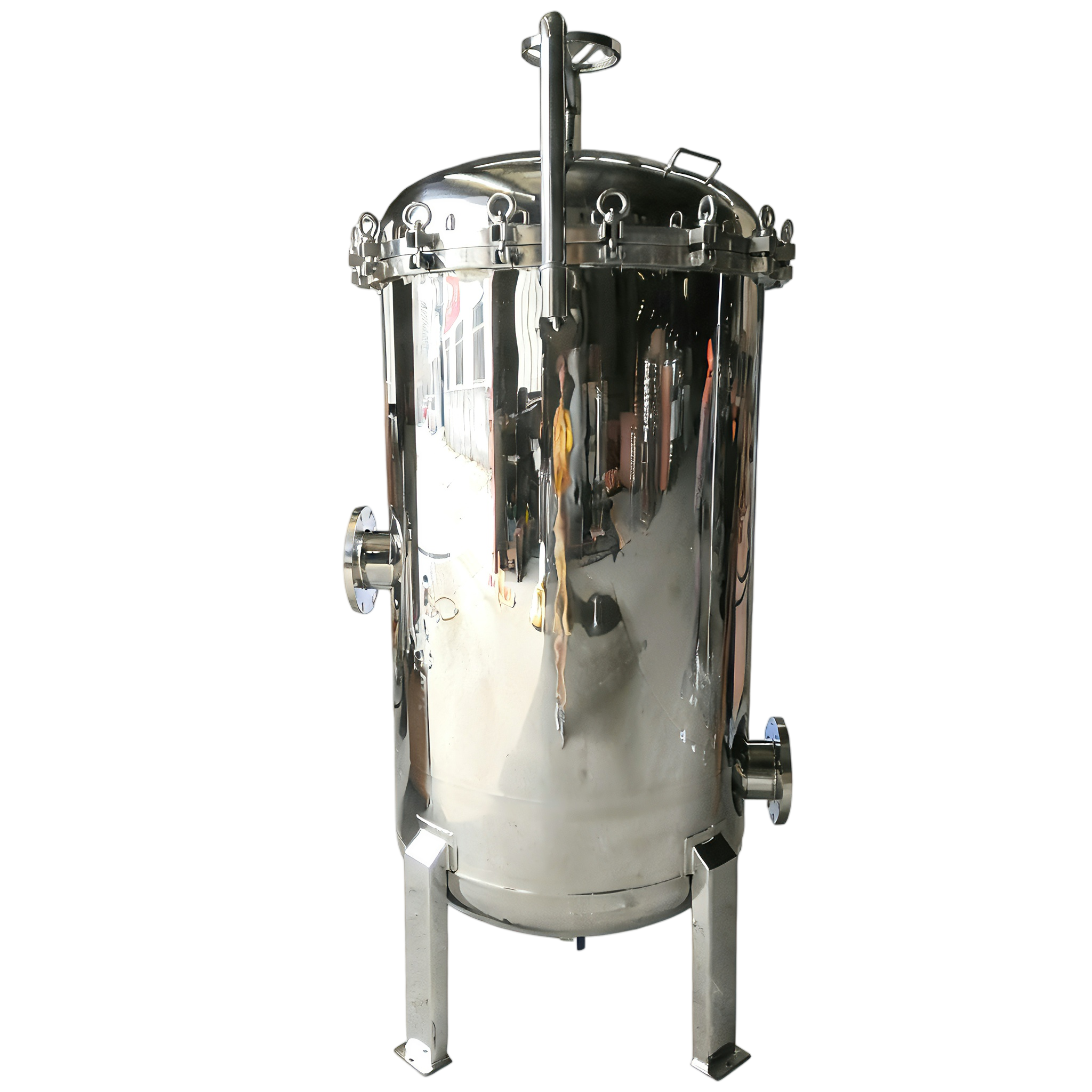 Food Grade Quick Open Stainless Steel Precision Filter with Rocker Arm