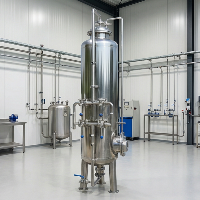 High Efficiency Stainless Steel Multi-Media Depth Filter for Sediment, Particulate, And Colloidal Removal with Low Pressure Drop Design