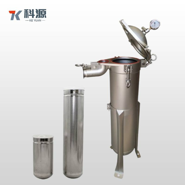 FDA & Sanitary Compliant Single Bag Filter with Stainless Steel Quick Release Cover for Food Grade Liquid Processing