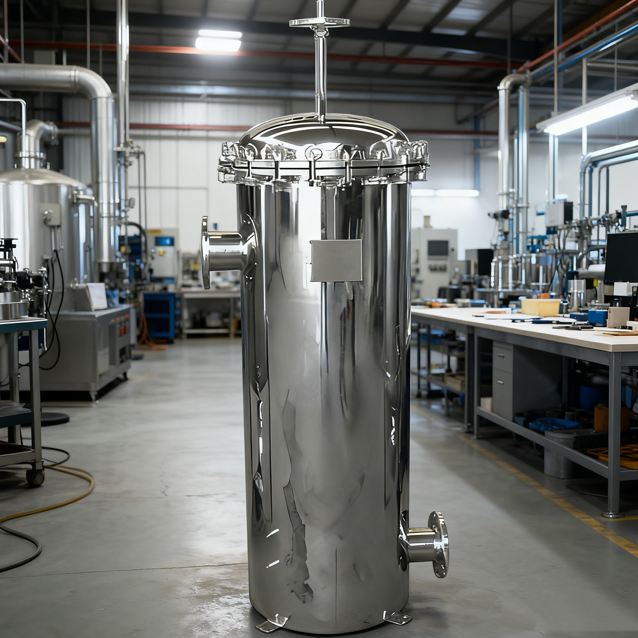 Customizable Quick Open SS Precision Filter Without Supporting Leg for RO System