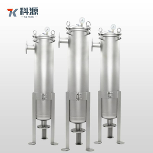 Stainless Steel Single Bag Filter Housing with Multi-Size Bag Compatibility, Pressure Gauge & Leak-Proof Design