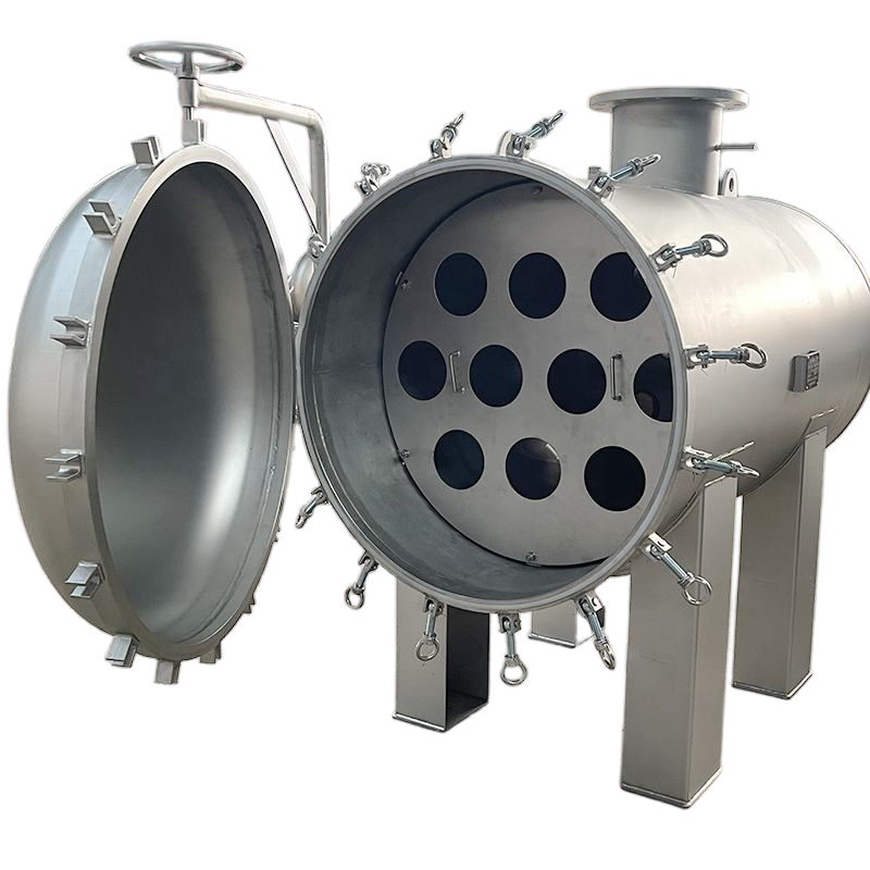 Sanitary Multi-Bag Horizontal Stainless Steel Filter for High-Flow Liquid Processing