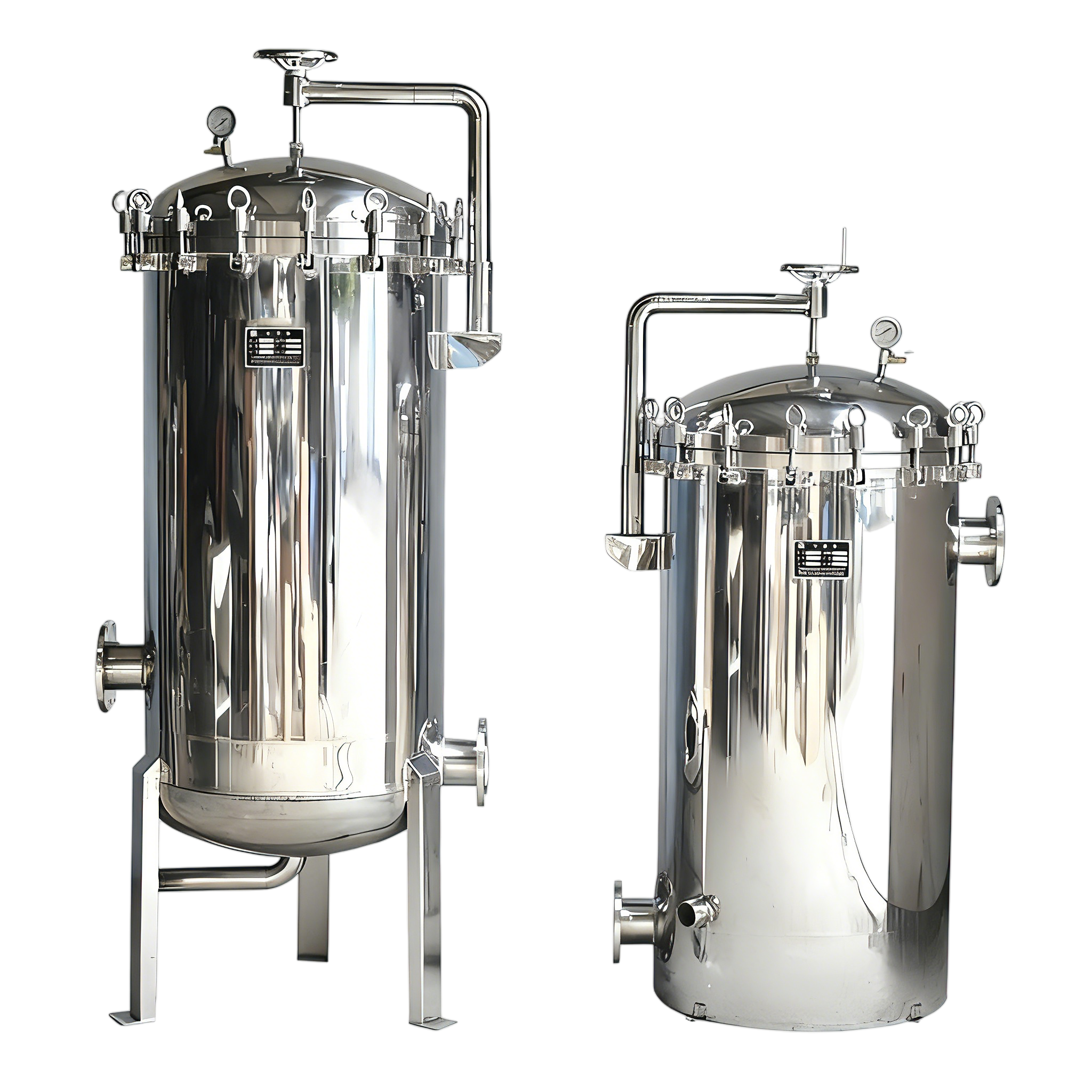 High-Pressure Quick Open Stainless Steel Precision Filter with Rocker Arm