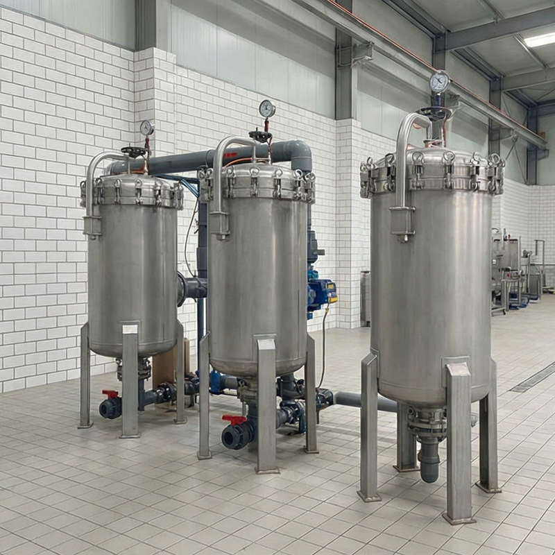 Industrial Quick Open Precision Filter with Rocker Arm - Stainless Steel Material