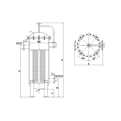 High-flow Filter(vertical)