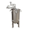 Large Volume Multi-Bag Filtration System with Stainless Steel Housing, Differential Pressure Gauges, and Easy Bag Replacement Design