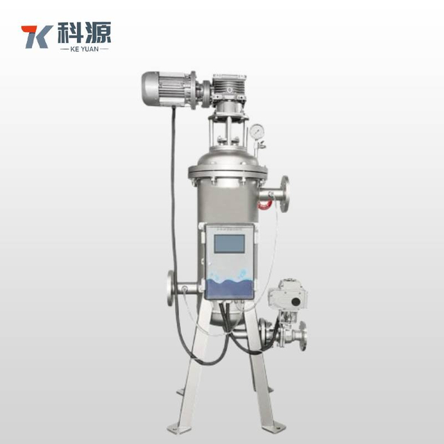 Compact Stainless Steel Automatic Backwash Filter with Brush/Scraper System for High Viscosity and High Solids Fluids